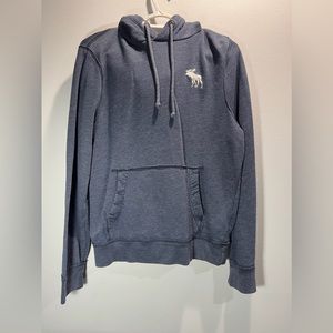 Men’s Abercrombie & Fitch navy muscle fit hoodie. Size L.